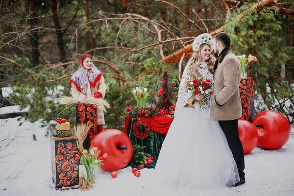 свадьба в русском народном стиле
