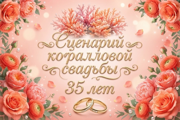 коралловая свадьба 35 лет
