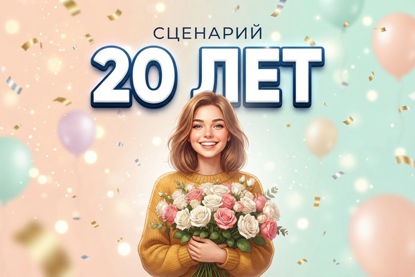 Сценарий празднования юбилея 20 лет девушке | Сценарий празднования дня рождения