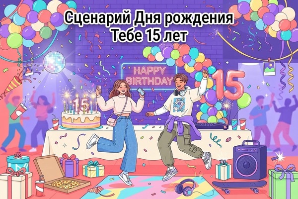 Сценарий Дня рождения «Тебе 15 лет» | Юбилей подростка | Вечеринка для детей